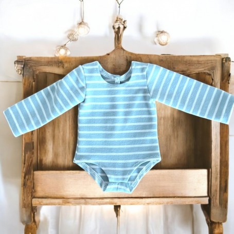 VÊTEMENT BODY RAYÉ EN COTON POUR POUPÉE BJD DOLL MEADOWDOLLS BB 18" SAFFI BAILEY SYLVIA SCARLETT GOTZ AMERICAN GIRL ...