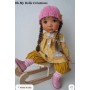 VÊTEMENT ROBE PETITS LAPINS POUR POUPÉE BJD 35 38 CM MAE, AYA, MASHA, MOPPETS, MEADOWDOLLS