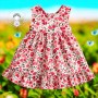 BELLE ROBE POEME DE FLEURS POUPÉE BJD DOLL MEADOWDOLLS 18" SAFFI BAILEY SYLVIA SCARLETT GOTZ AMERICAN GIRL ETC...