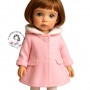 MANTEAU ROSE VÊTEMENT POUR POUPÉE BJD 35 38 CM MAE, AYA, MASHA, MOPPETS, MEADOWDOLLS