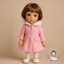 MANTEAU ROSE VÊTEMENT POUR POUPÉE BJD 35 38 CM MAE, AYA, MASHA, MOPPETS, MEADOWDOLLS
