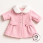 MANTEAU ROSE VÊTEMENT POUR POUPÉE BJD 35 38 CM MAE, AYA, MASHA, MOPPETS, MEADOWDOLLS