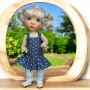 VETEMENT LEGGING A POIS OH MY DOLL POUR POUPÉE BJD MAE AYA MASHA MOPPETS DOLL MEADOWDOLLS