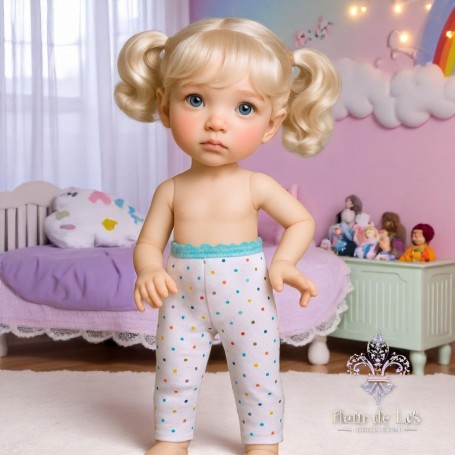 VETEMENT LEGGING A POIS OH MY DOLL POUR POUPÉE BJD MAE AYA MASHA MOPPETS DOLL MEADOWDOLLS