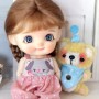 LOVE KAWAII BEAR TOY DOLL MINIATURE BARBIE BJD STODOLL OB11 AMYDOLL LATI YELLOW PUKIFEE BLYTHE PULLIP DOLLHOUSE DIORAMA