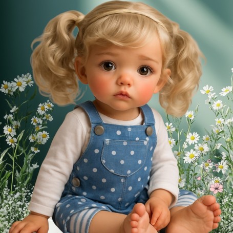 PERRUQUE DOLL WIG TARTINE BLOND GINGER 9.10" POUPÉE BJD QBABY RODGERDOLL MEADOWDOLLS MAE ZWERGNASE BLYTHE CUSTOM DOLLS