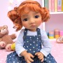 TARTINE CARROT DOLL WIG 9.10" POUPÉE BJD QBABY RODGERDOLL MEADOWDOLLS MAE ZWERGNASE BLYTHE CUSTOM DOLLS