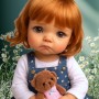 PERRUQUE DOLL WIG BABYLOVE CARROT 9.10" POUPÉE BJD QBABY RODGERDOLL MEADOWDOLLS MAE ZWERGNASE BLYTHE CUSTOM DOLLS