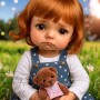 PERRUQUE DOLL WIG BABYLOVE CARROT 9.10" POUPÉE BJD QBABY RODGERDOLL MEADOWDOLLS MAE ZWERGNASE BLYTHE CUSTOM DOLLS