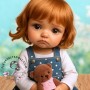 PERRUQUE DOLL WIG BABYLOVE CARROT 9.10" POUPÉE BJD QBABY RODGERDOLL MEADOWDOLLS MAE ZWERGNASE BLYTHE CUSTOM DOLLS