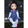 PURE MOHAIR CHOUPETTA VERY DARK BROWN DOLL WIG 9-10 BJD QBABY BLYTHE MEADOWDOLLS MAE ADRYN