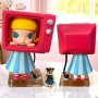 POUPEE MOLLY DOLL TELEVISION FIGURINE POPMART MINIATURE LUBUBU STODOLL BJD LATI YELLOW BLYTHE MEADOWDOLL DOLLHOUSE DIORAMA