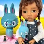 LITTLE MONSTERS ZIMOMO DOLL MINIATURE POPMART FIGURINE LUBUBU STODOLL BJD LATI YELLOW BLYTHE MEADOWDOLL DOLLHOUSE DIORAMA