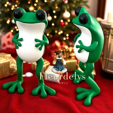 TWELVEDOT DECEMBER FROG DOLL FIGURINE MINIATURE STODOLL BJD LATI YELLOW PUKIFEE MEADOWDOLL BLYTHE PULLIP DIORAMA DOLLHOUSE