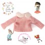 PETIT PULL ROSE POUR POUPÉE BJD OB11 STODOLL AMYDOLL LATI WHITE SP PUKIPUKI MEADOWDOLLS NUNU SPROUT DOLLS