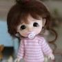 TEE SHIRT BLANC ROSE POUR POUPÉE OB11 STODOLL BJD AMYDOLL LATI WHITE SP PUKIPUKI OBITSU 11 CM DOLLS