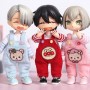 TEE SHIRT VERT & BLANC POUR POUPEE BJD OB11 STODOLL AMYDOLL LATI WHITE SP MEADOWDOLLS NUNU NENDOROID OBITSU DDF YMY DOLLS
