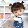TEE SHIRT SWEAT A POIS POUR POUPEE OB11 STODOLL BJD AMYDOLL LATI WHITE SP PUKIPUKI OBITSU 11 CM DOLLS