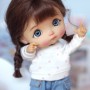 TEE SHIRT SWEAT A POIS POUR POUPEE OB11 STODOLL BJD AMYDOLL LATI WHITE SP PUKIPUKI OBITSU 11 CM DOLLS