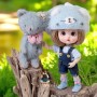 TEE SHIRT BLANC BLEU POUR POUPÉE OB11 STODOLL BJD LATI WHITE SP PUKIPUKI OBITSU DOLLS
