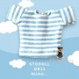 TEE SHIRT BLANC BLEU POUR POUPÉE OB11 STODOLL BJD LATI WHITE SP PUKIPUKI OBITSU DOLLS