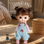 SALOPETTE APPLE GIRLY POUR POUPÉE BJD OB11 STODOLL AMYDOLL LATI WHITE SP MEADOWDOLLS NUNU NENDOROID OBITSU DDF YMY
