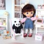 SALOPETTE JEAN SPRING POUPÉE POUPÉE OB11 STODOLL AMYDOLL MEADOWDOLLS NUNU LATI WHITE SP PUKIPUKI NENDOROID DOLLS