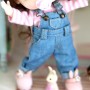 SALOPETTE EN JEAN POUR POUPÉE BJD OB11 STODOLL AMYDOLL LATI WHITE SP MEADOWDOLLS NUNU NENDOROID OBITSU DDF YMY