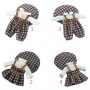SALOPETTE TITI + CHEMISIER + BÉRET POUR POUPÉE BJD OB11 NENDOROID STODOLL AMYDOLL LATI WHITE SP PUKIPUKI OBITSU DOLLS