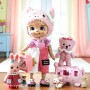 TENUE 3 PIECES SALOPETTE BEBE ROSE POUR POUPÉE BJD OB11 STODOLL AMYDOLL LATI WHITE SP PUKIPUKI MEADOWDOLLS NUNU SPROUT DOLLS