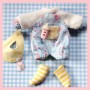 COMBINAISON BABY & BAVOIR POUR POUPÉE BJD OB11 STODOLL NENDOROID AMYDOLL KKNER LATI WHITE SP PUKIPUKI PETITES OBITSU DOLLS