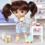 COMBINAISON BABY & BAVOIR POUR POUPÉE BJD OB11 STODOLL NENDOROID AMYDOLL KKNER LATI WHITE SP PUKIPUKI PETITES OBITSU DOLLS