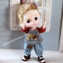 PULL + JEAN + CHAPEAU POUR POUPÉE BJD OB11 STODOLL AMYDOLL LATI WHITE SP PUKIPUKI MEADOWDOLLS NUNU SPROUT DOLLS
