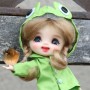IMPERMEABLE GRENOUILLE DINOSAURE POUPÉE OB11 STODOLL AMYDOLL MEADOWDOLLS NUNU LATI WHITE SP PUKIPUKI NENDOROID