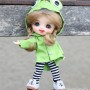 IMPERMEABLE GRENOUILLE DINOSAURE POUPÉE OB11 STODOLL AMYDOLL MEADOWDOLLS NUNU LATI WHITE SP PUKIPUKI NENDOROID