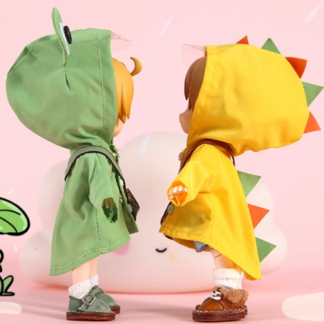 IMPERMEABLE GRENOUILLE DINOSAURE POUPÉE OB11 STODOLL AMYDOLL MEADOWDOLLS NUNU LATI WHITE SP PUKIPUKI NENDOROID