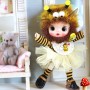 TENUE 6 PIECES ZABEILLE POUPÉE BJD OB11 STODOLL NENDOROID NUNU SPROUT MEADOWDOLLS AMYDOLL LATI WHITE SP PUKIPUKI DOLLS