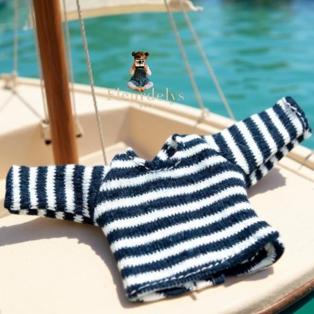 TEE SHIRT NOIR & BLANC POUR POUPEE BJD OB11 STODOLL AMYDOLL LATI WHITE SP MEADOWDOLLS NUNU NENDOROID OBITSU DDF YMY DOLLS