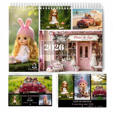 CALENDRIER MURAL 2026 PERSONNALISÉ – UN CADEAU PLEIN D’ÉMOTION AVEC VOS SOUVENIRS PRÉCIEUX