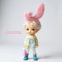 SERRE TETE OREILLES LAPIN ROSE POUPÉE POUPÉE OB11 STODOLL AMYDOLL MEADOWDOLLS NUNU LATI WHITE SP PUKIPUKI NENDOROID DOLLS
