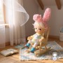SERRE TETE OREILLES LAPIN ROSE POUPÉE POUPÉE OB11 STODOLL AMYDOLL MEADOWDOLLS NUNU LATI WHITE SP PUKIPUKI NENDOROID DOLLS