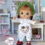 SALOPETTE OURSON POUR POUPÉE BJD OB11 STODOLL NENDOROID AMYDOLL KKNER LATI WHITE SP PUKIPUKI PETITES OBITSU DOLLS