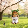 BLUE BEAR OVERALLS FOR DOLL OB11 STODOLL NENDOROID KKNER AMYDOLL LATI WHITE SP PUKIPUKI OBITSU 11 MINI DOLLS