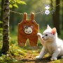 SALOPETTE OURSON CARAMEL POUR POUPÉE BJD OB11 STODOLL NENDOROID AMYDOLL KKNER LATI WHITE SP PUKIPUKI PETITES OBITSU DOLLS