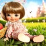 ADORABLE MINUSCULE POUPÉE NUNU SPROUT DOLL CREAM MEADOWDOLLS MEME TAILLE OB11 STODOLL
