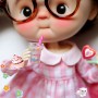 VERRE DE JUS MAGIQUE & PAILLE MINIATURE POUR POUPEES BJD OB11 STODOLL QBABY BLYTHE PULLIP MAISON DE POUPÉES DIORAMA DOLLHOUSE