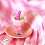 VERRE DE JUS MAGIQUE & PAILLE MINIATURE POUR POUPEES BJD OB11 STODOLL QBABY BLYTHE PULLIP MAISON DE POUPÉES DIORAMA DOLLHOUSE