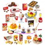 REMENT RE-MENT MINIATURE MORINAGA PANIER DE FRUITS MIXEUR ET VERRE CUISINE POUPEE BARBIE BLYTHE BJD DIORAMA DOLLHOUSE