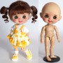 EN STOCK : POUPEE STODOLL DOLL BEBE LAUGH TAN NOISETTE ORIGINAL EXCLUSIVE DOLL OB11 CORPS YMY OU DDF TAILLE OB11 & AMYDOLL