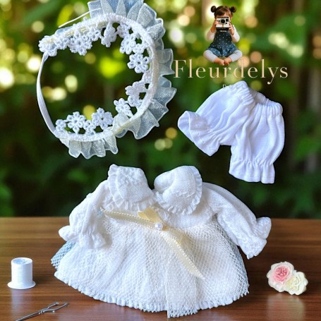 LITTLE DRESS + BLOOMER SET DOLL OB11 STODOLL NENDOROID KKNER